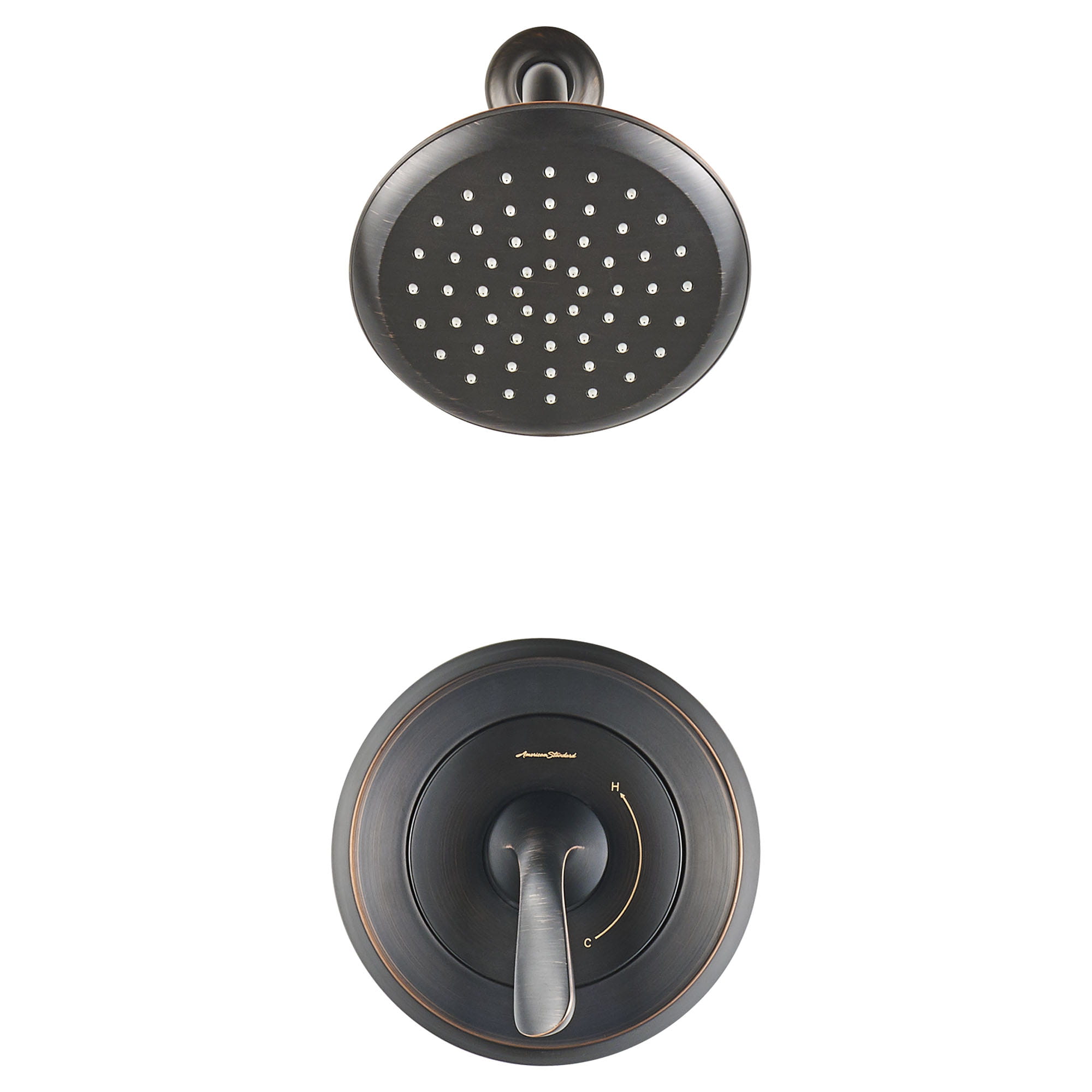 Fluent 25 gpm 95 L min Shower Trim Kit With Double Ceramic Pressure Balance Cartridge With Lever Handle LEGACY BRONZE